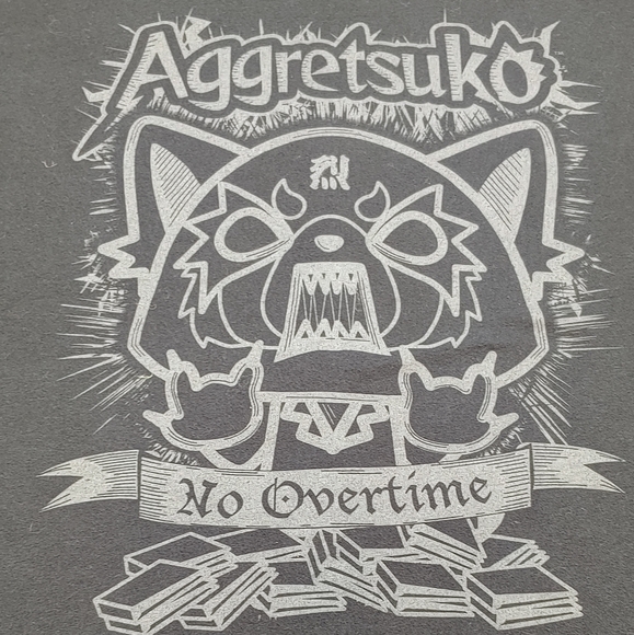 Aggretsuko No Overtime Japanese Cartoon Lootcrate Large - Picture 1 of 7